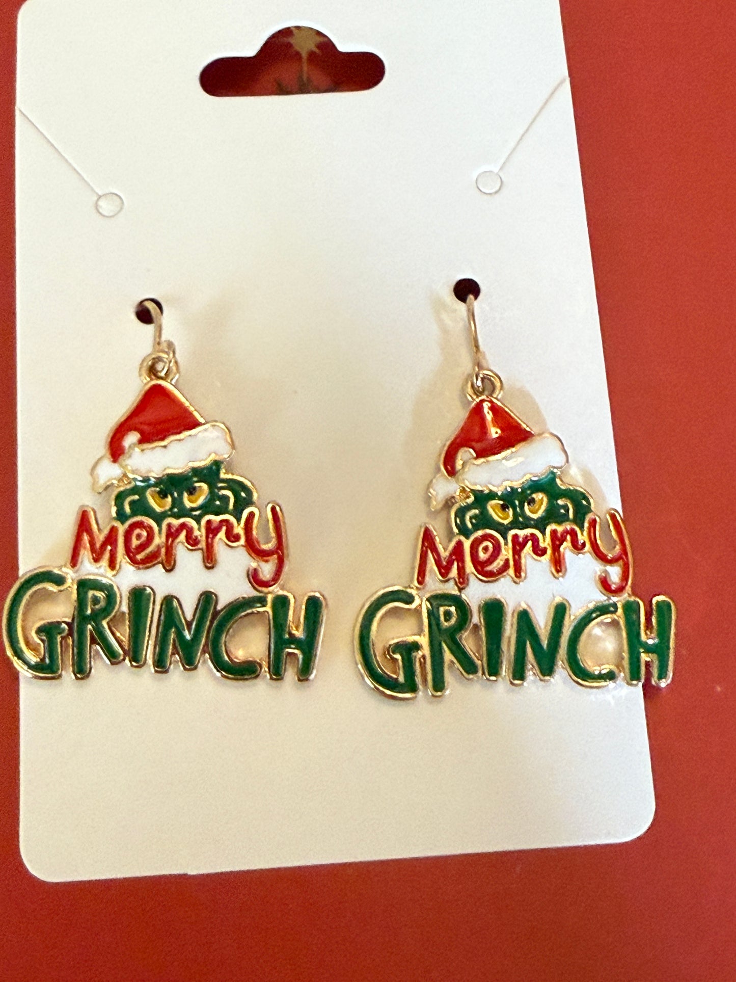 Merry Grinchmas Christmas Earrings