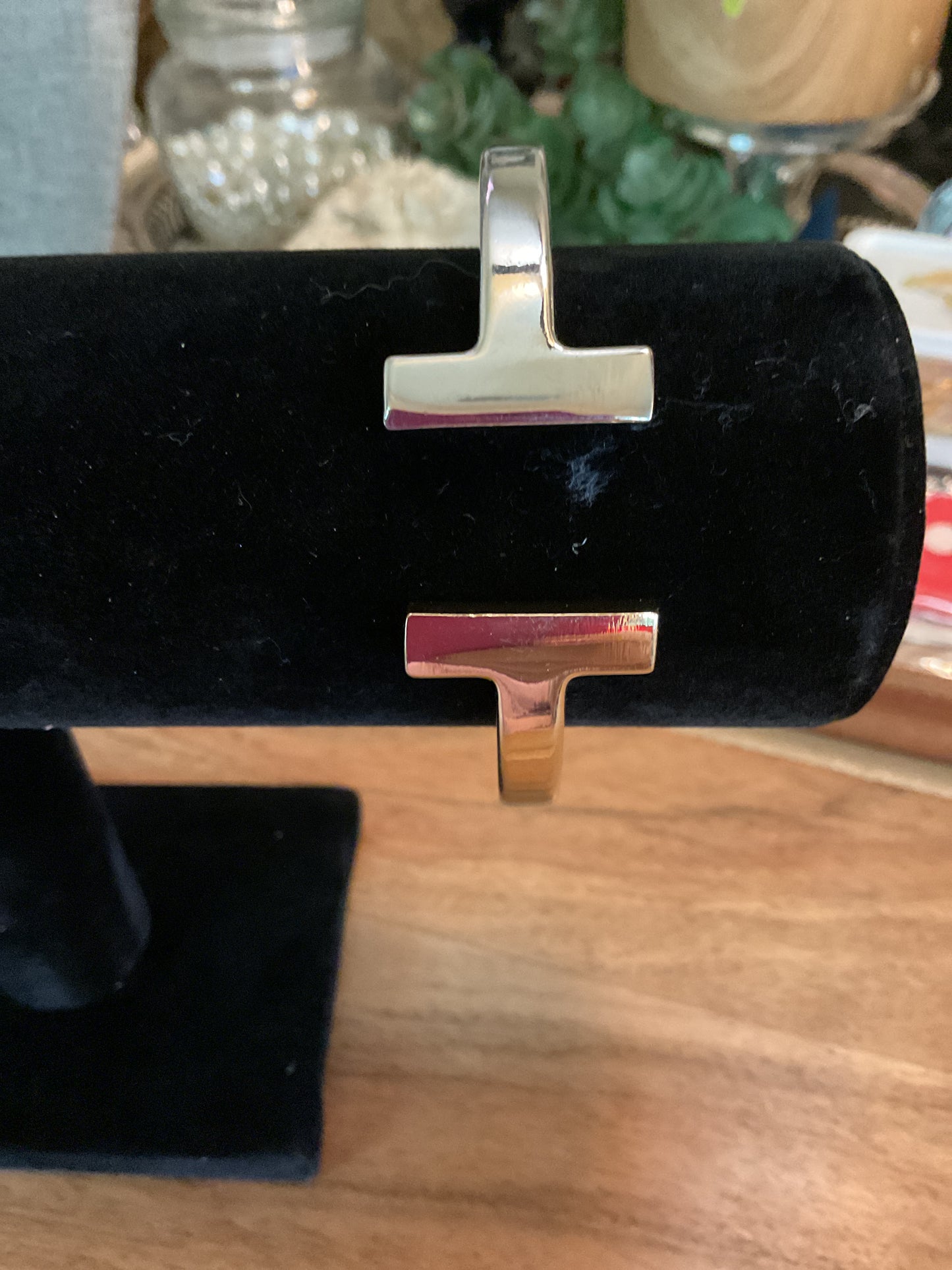 Two tone cuff bracelet