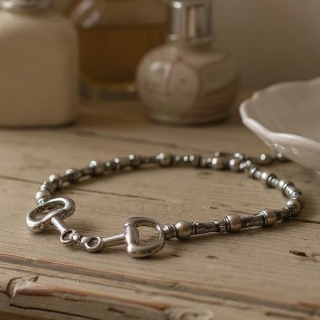 Horse snaffle bit necklace