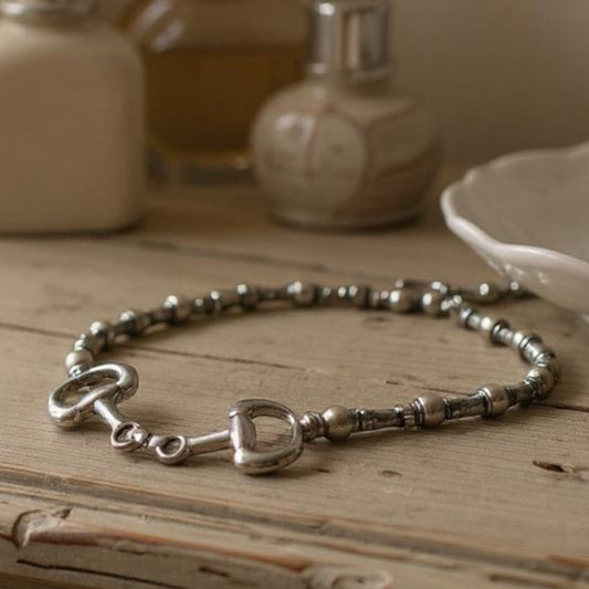 Horse snaffle bit necklace
