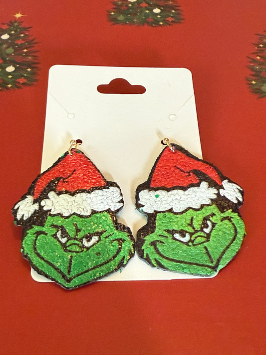 Grinch Dangle Earrings