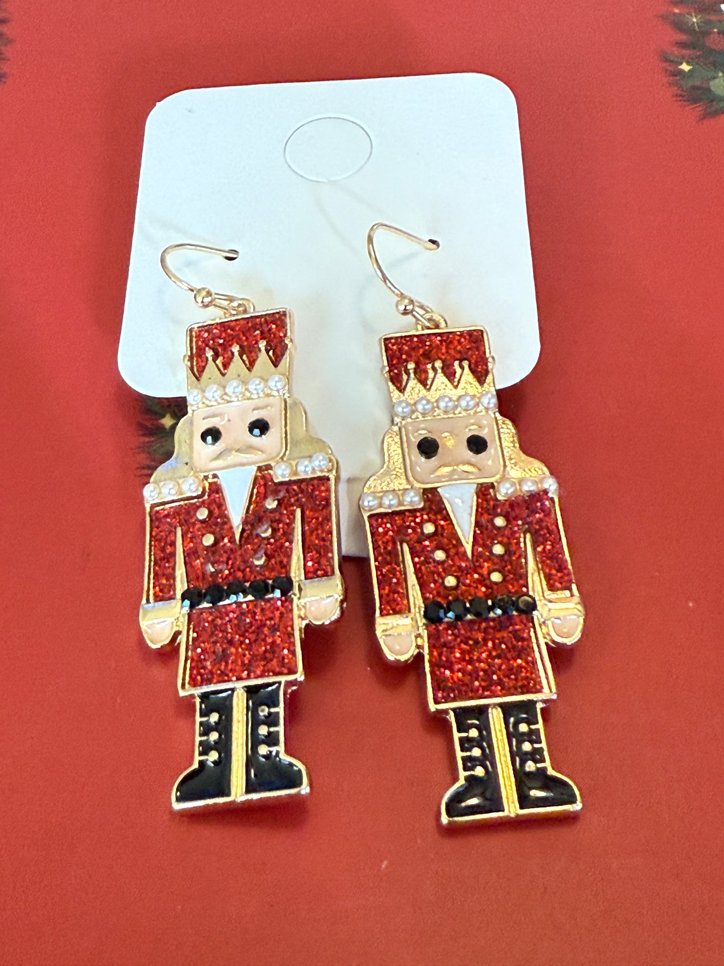 Sparkle Nutcracker dangle earrings