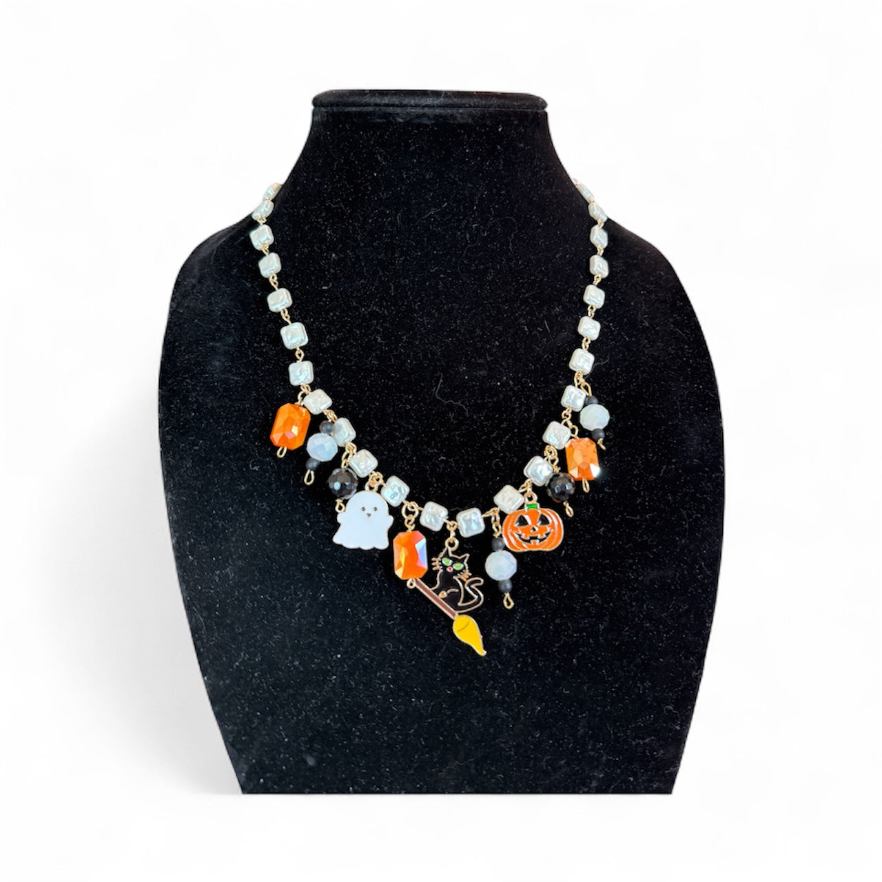 Halloween charm necklace
