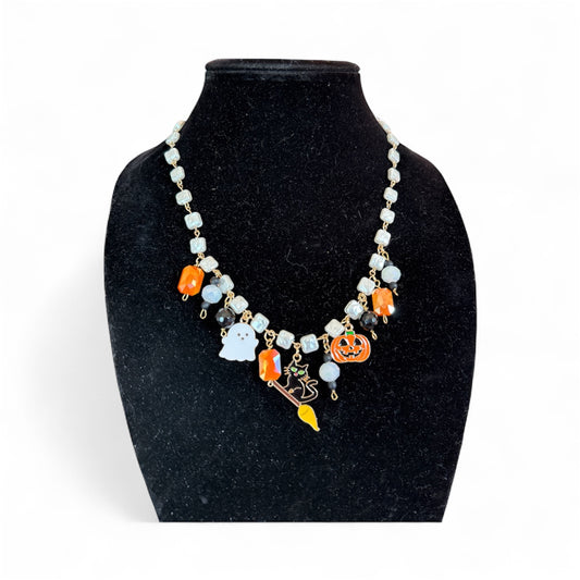 Halloween charm necklace